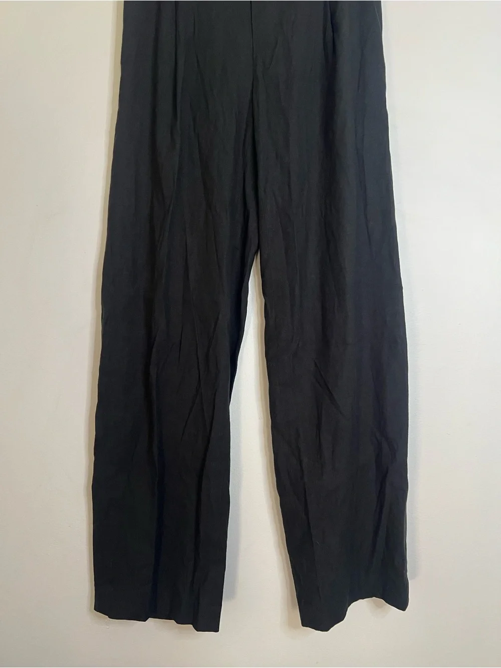 Vince Linen Blend Black Wide-Leg Pants - Women size xsmall